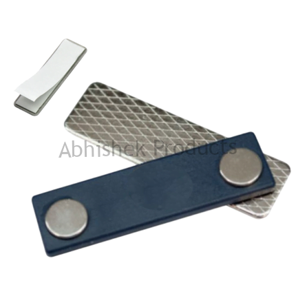 024 RECTANGLE MAGNET 45MM Neodymium Adhesive Backing SET FOR NAME PLATES AND BADGE