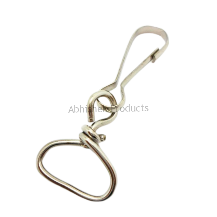 044 20MM TWISTED HOOK 500 PCS ID CARD HOOK FOR LANYARDS TAGS