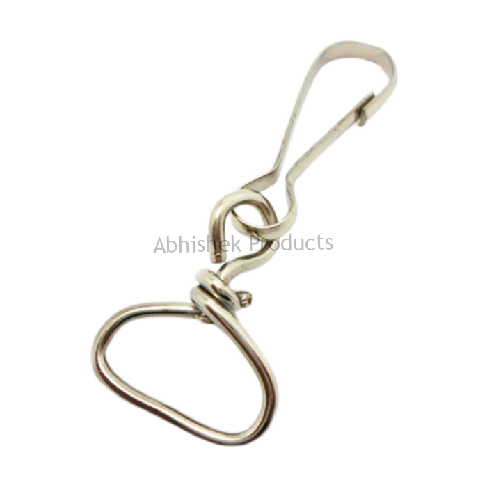 059 12MM TWISTED HOOK 500 PCS ID CARD HOOK FOR LANYARDS TAGS