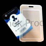 128 CLEAR SUITCASE CARD HOLDER ATM SIZE 5 PCS