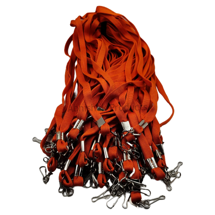 12mm ornage sleeve hook id card tag lanyard abhishek products (2)