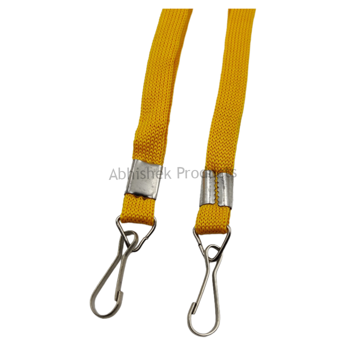 12mm yellow sleeve hook id card tag lanyard abhishek products (1)