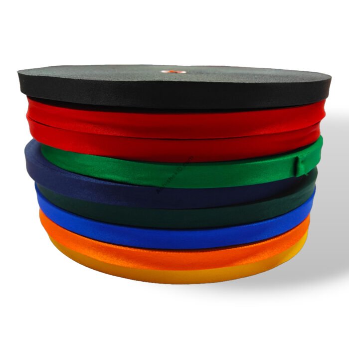 16mm satin lanyard roll for id card tags Marron, Navy Blue, Parrot Green, Red, Royal Blue, Yellow, Black, Dark Green (2)