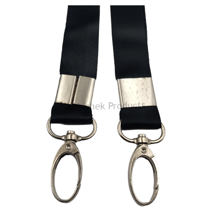 20mm black satin fish hook satin id card tag lanyard abhishek products (3)