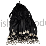20mm black satin lever hook id card tag lanyard abhishek products (2)