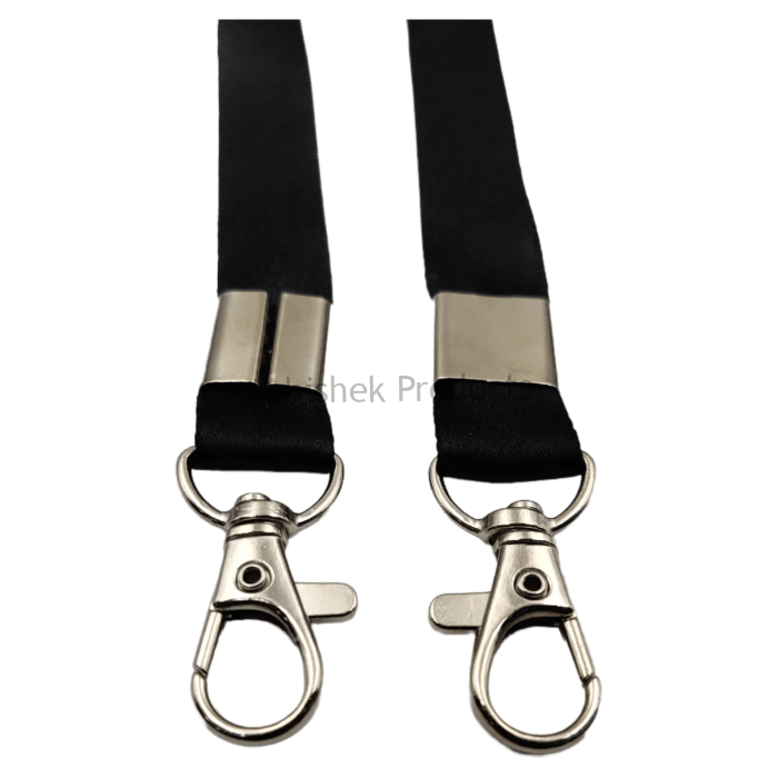 20mm black satin lever hook id card tag lanyard abhishek products (3)