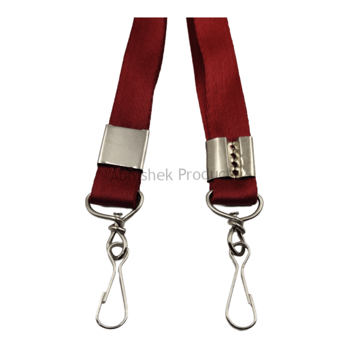 20mm marron twisted hook satin hook id card tag lanyard abhishek products (3)
