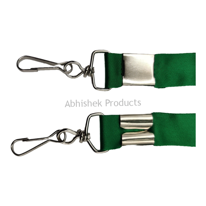 20mm parrot green satin hook id card tag lanyard abhishek products (3)