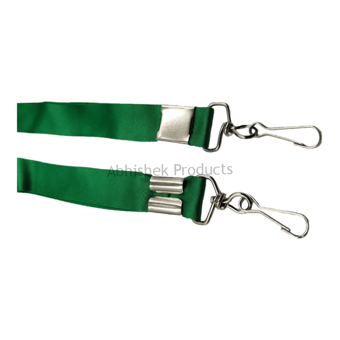 20mm parrot green satin hook id card tag lanyard abhishek products (5)