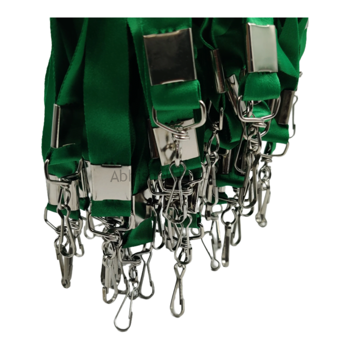 20mm parrot green satin hook id card tag lanyard abhishek products (7)
