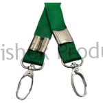 20mm parrot green satin hook satin hook id card tag lanyard abhishek products (1)