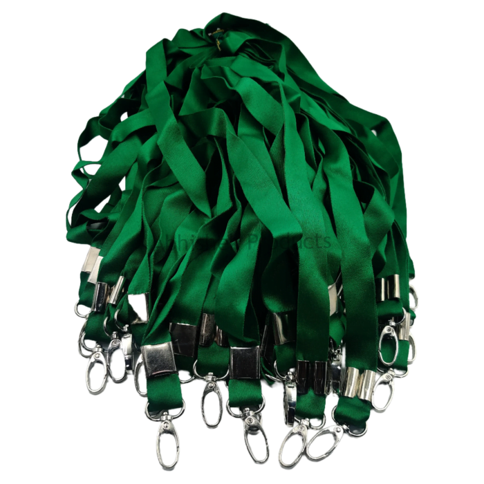 20mm parrot green satin hook satin hook id card tag lanyard abhishek products (2)