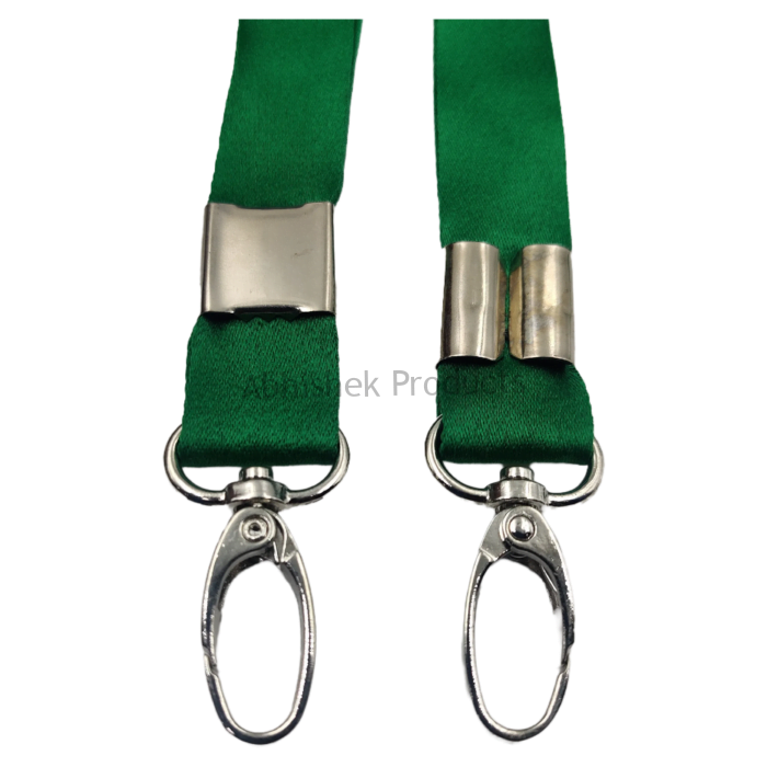 20mm parrot green satin hook satin hook id card tag lanyard abhishek products (3)