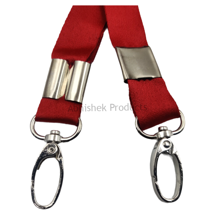 20mm red satin fish hook satin hook id card tag lanyard abhishek products (1)