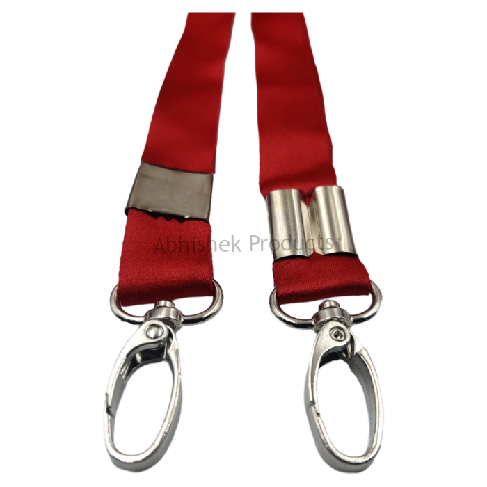 20mm red satin fish hook satin hook id card tag lanyard abhishek products (3)