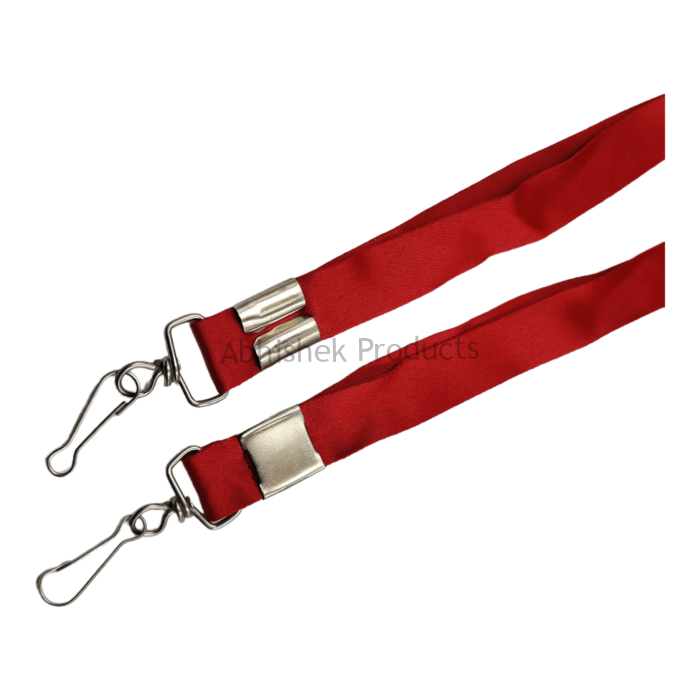 20mm red twisted hook satin hook id card tag lanyard abhishek products (3)