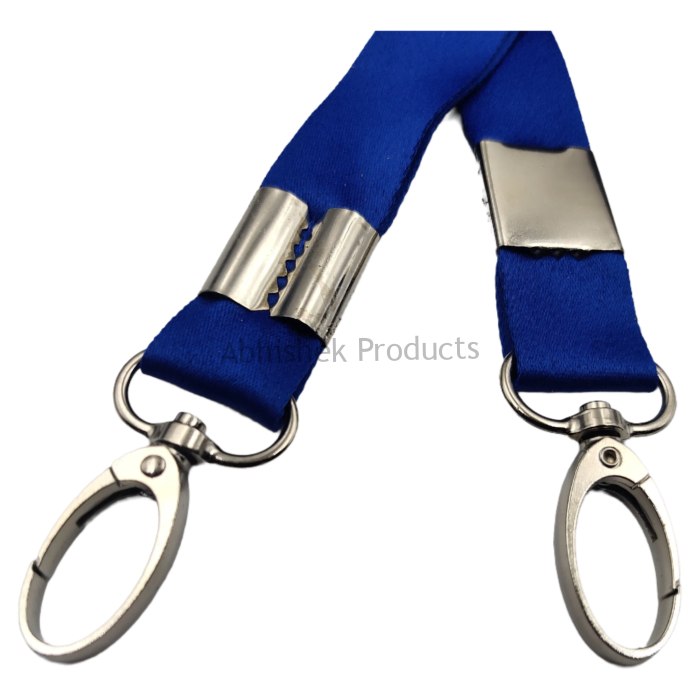 20mm royal blue fish hook hook satin hook id card tag lanyard abhishek products (1)