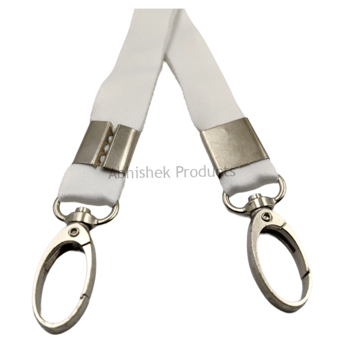 20mm white satin fish hook id card tag lanyard abhishek products (3)