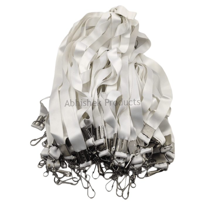 20mm white twisted hook hook satin hook id card tag lanyard abhishek products (2)