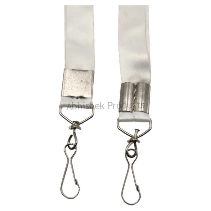 20mm white twisted hook hook satin hook id card tag lanyard abhishek products (3)