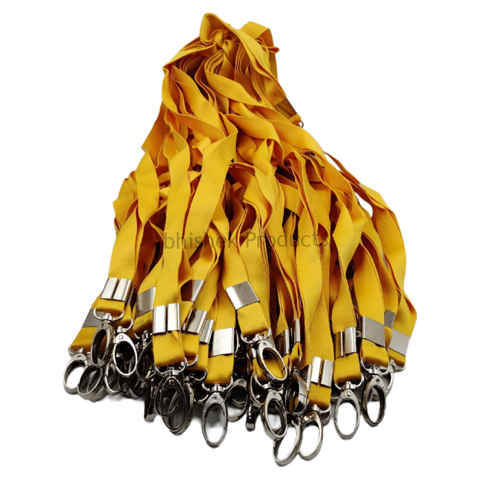 20mm yellow satin fish hook id card tag lanyard abhishek products (2)
