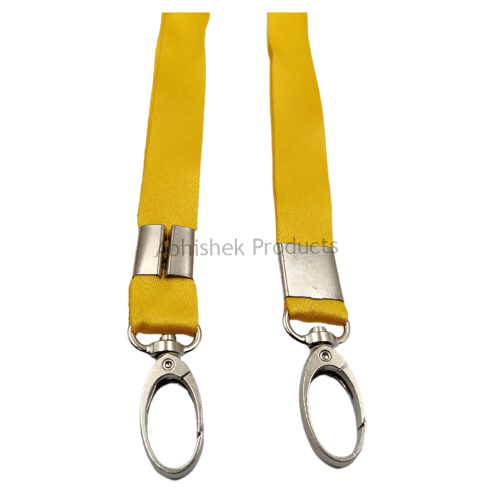 20mm yellow satin fish hook id card tag lanyard abhishek products (4)