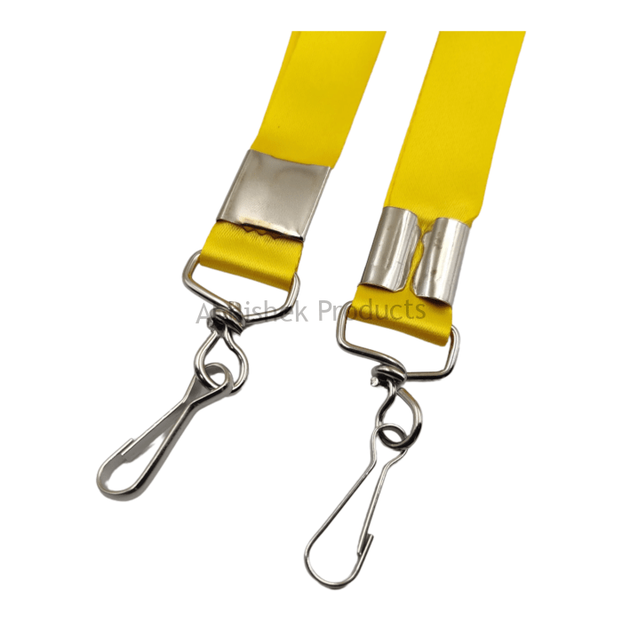 20mm yellow twisted hook satin hook satin hook id card tag lanyard abhishek products (3)