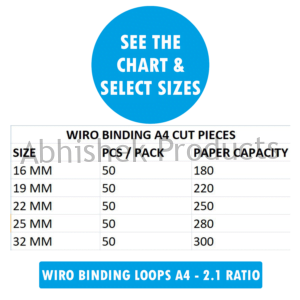 244 wiro binding loops 2 1 chart