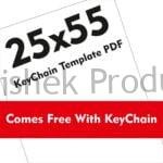 25x55 keychain woo art