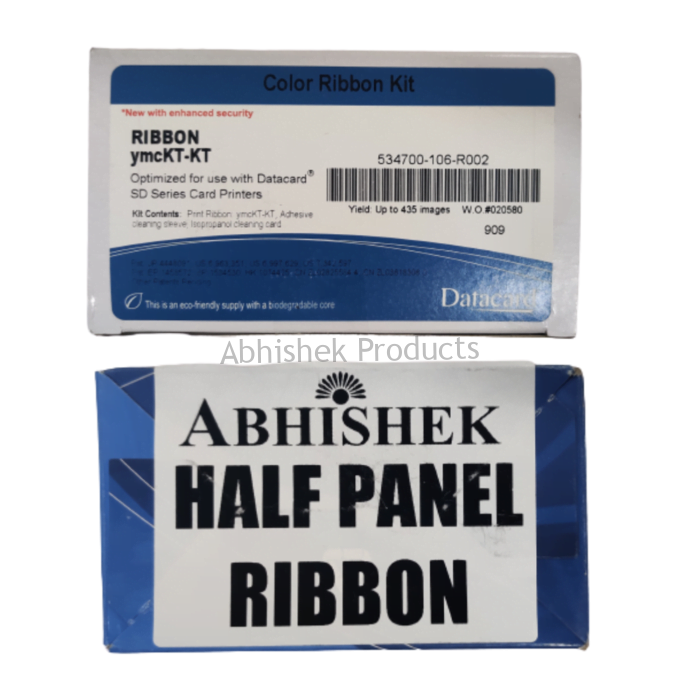 265 DATACARD SD360 YMCKT KT 435 IMPRESSIONS THERMAL RIBBON HALF PANEL 1 ROLL COLOUR RIBBON