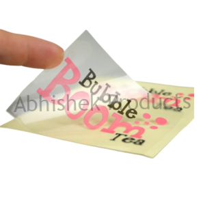 283 A4 Transparent Inkjet Sticker Waterproof Non Tearable Self Adhesive 500 Sheets Abhishek Brand 1