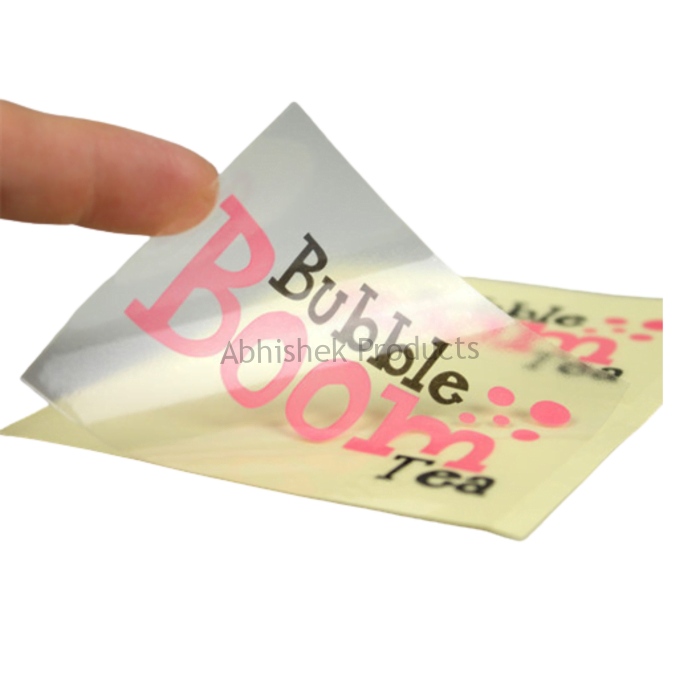 283 A4 Transparent Inkjet Sticker Waterproof Non Tearable Self Adhesive 500 Sheets Abhishek Brand 1
