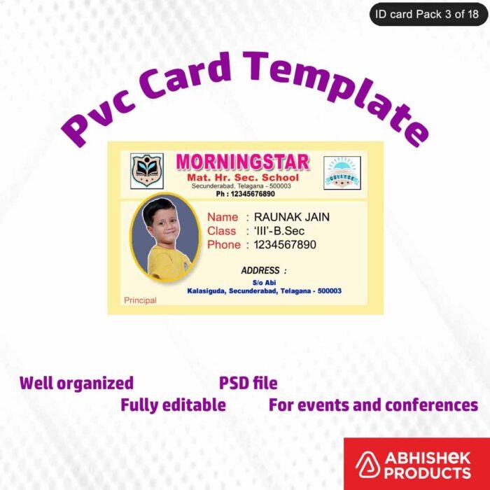 High-quality custom printed PVC ID cards, fully customizable and suitable for various uses
