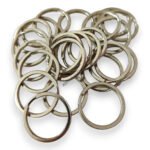 33mm dia key chain ring with flat chome (2)