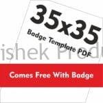 35x35 badge template file