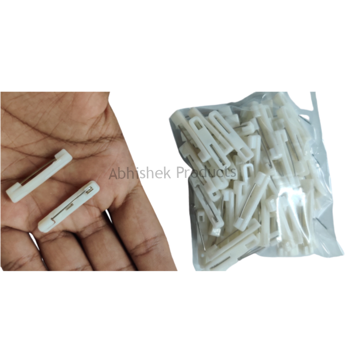 364 ABHSIHEK 29MM PLASTIC BADGE PINS 100 PCS FOR PLASTIC BADGES METAL BATCH
