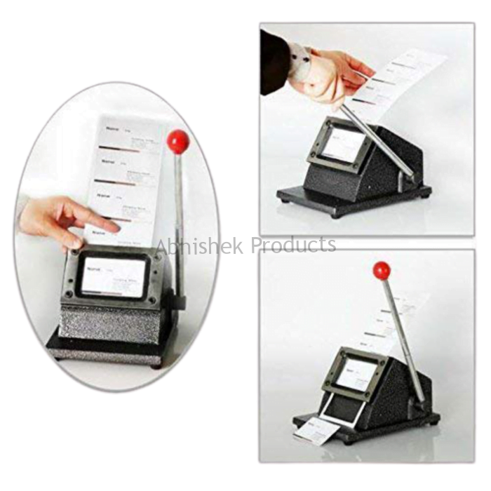 371 Abhishek 54x86mm Heavy Duty PVC Id Card Cutter 350 Mic Capacity For Pvc Id Cards