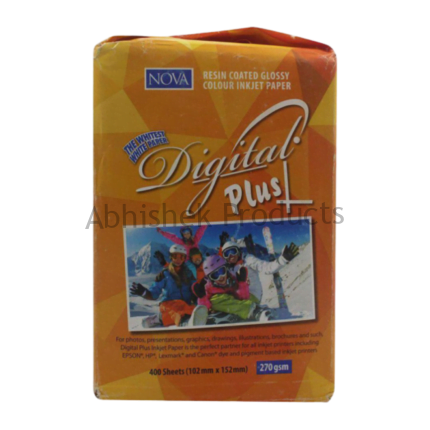 392 NOVA PRISMAJET MAXI 4X6 270 GSM PHOTO PAPER RC COATED 400 SHEETS FOR INKJET