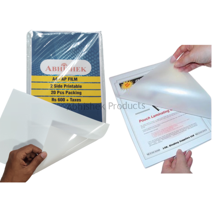 438 A4 AP FILM 20 Sheets 20 PCS A4 250 MIC LAMINATION POUCH FOR ID CARDS