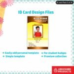 Professional PVC card design template, fully editable and suitable for multiple uses