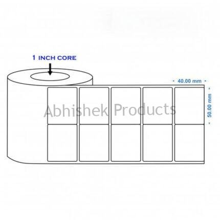 50x40mm Chromo Label 2 Up 2000 Labels