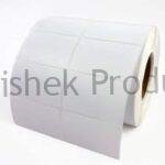 50x40mm Chromo Label 2 Up 2000 Labels For Barcode MRP Sticker Printing