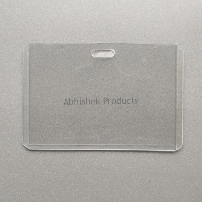 A1 CARD CASE PVC Transparent ID CARD POUCH HORIZONTAL 01