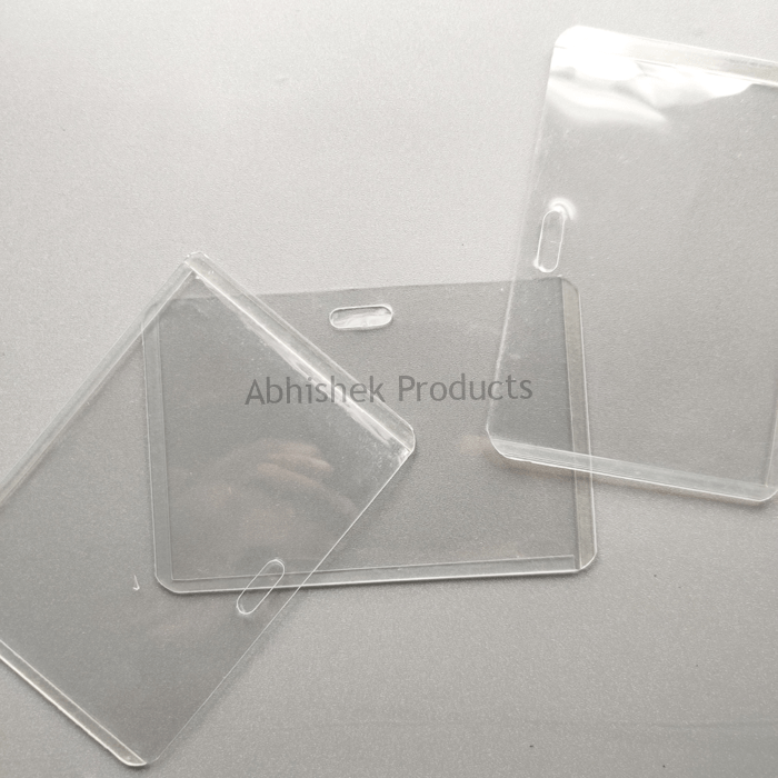 A1 CARD CASE PVC Transparent ID CARD POUCH HORIZONTAL 03
