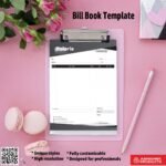 Simple and clear bill book template for quick edits For Medicare