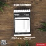 Minimalist single-colour bill book template for freelancers For Traders