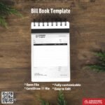 Minimal customizable bill book design For Traders