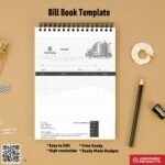 Structured customizable bill book design for graphic designers For Company