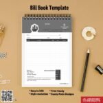 Minimal customizable bill book design For Agency