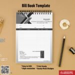 Simple and clear bill book template for quick edits For Agency